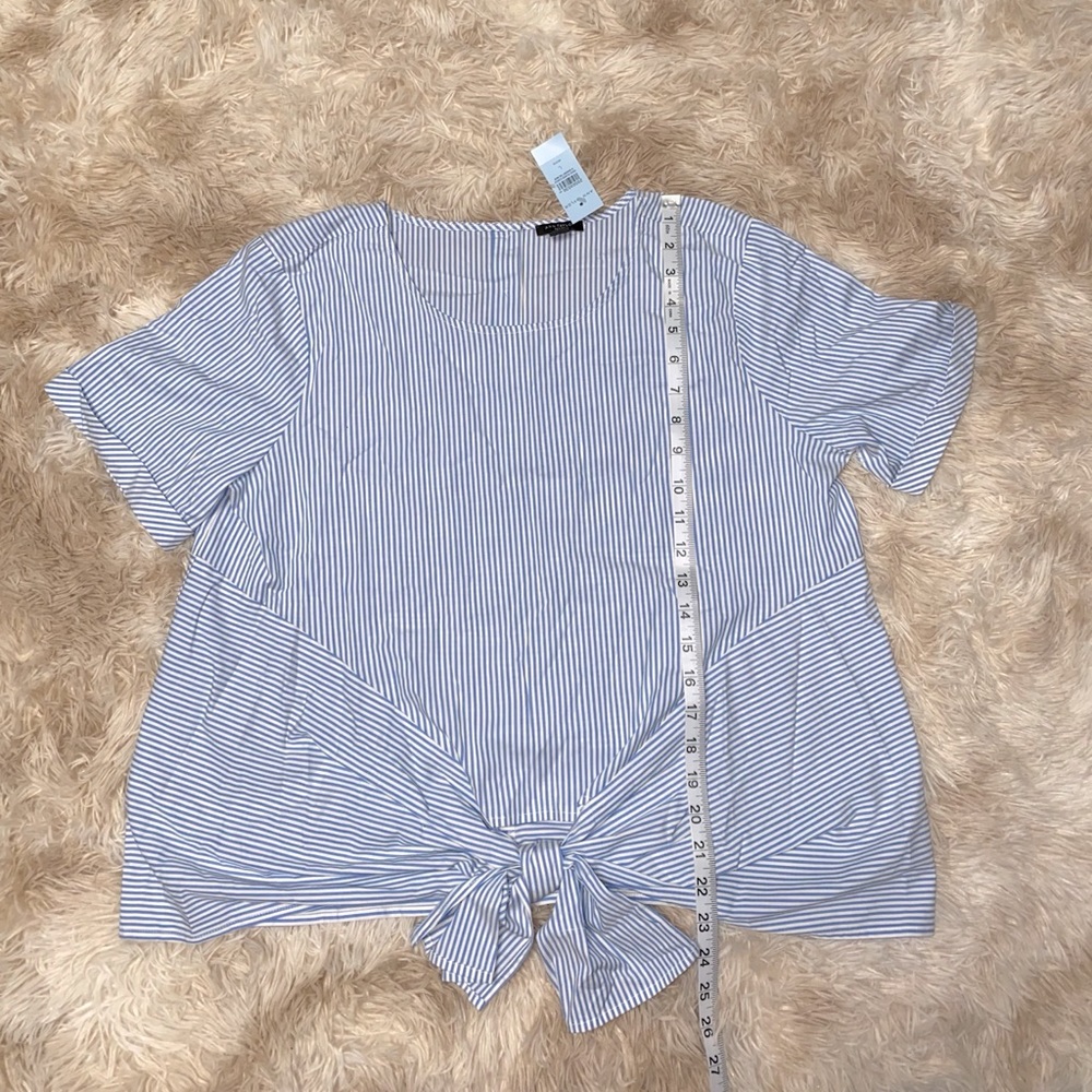 New Ann Taylor Tie Waist Tee Top Petite Blouse